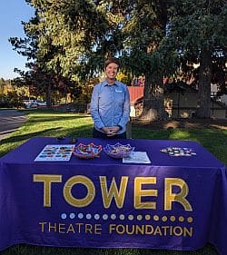 Tower Outreach table at Juniper Park 